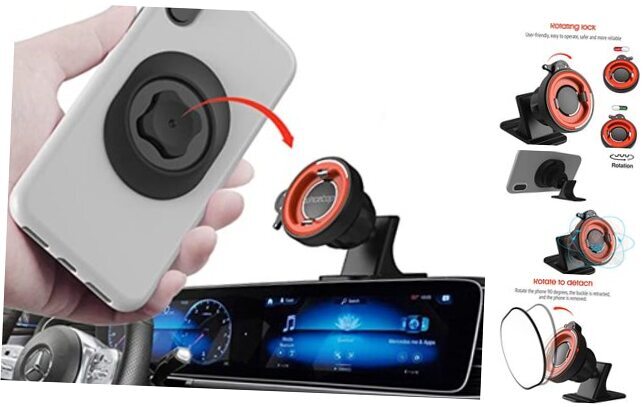 Car Phone Mount Without Magnetic, Stick On Dashboard Car Phone Mount【Dashboard】-image