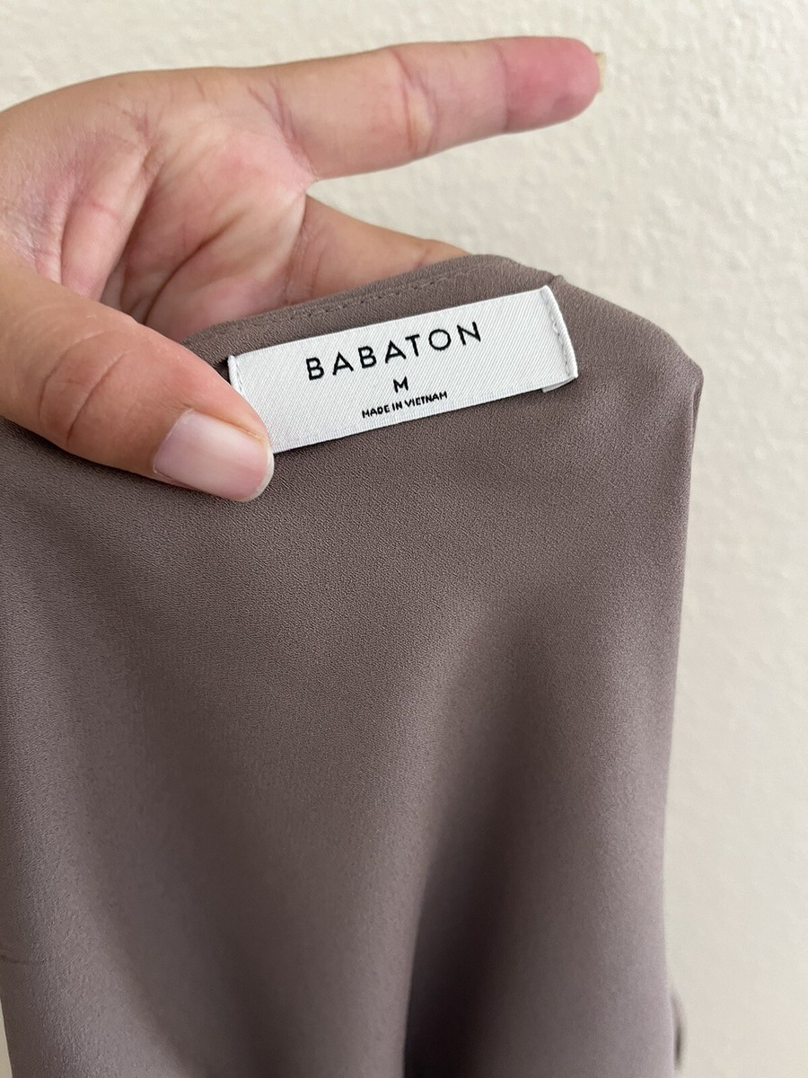 Babaton Aritzia Maximillian Sleeveless Belted Wide Leg Cropped