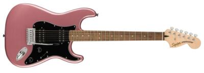 Squier Affinity Series HH Stratocaster Electric Guitar, Laurel FB, Bu