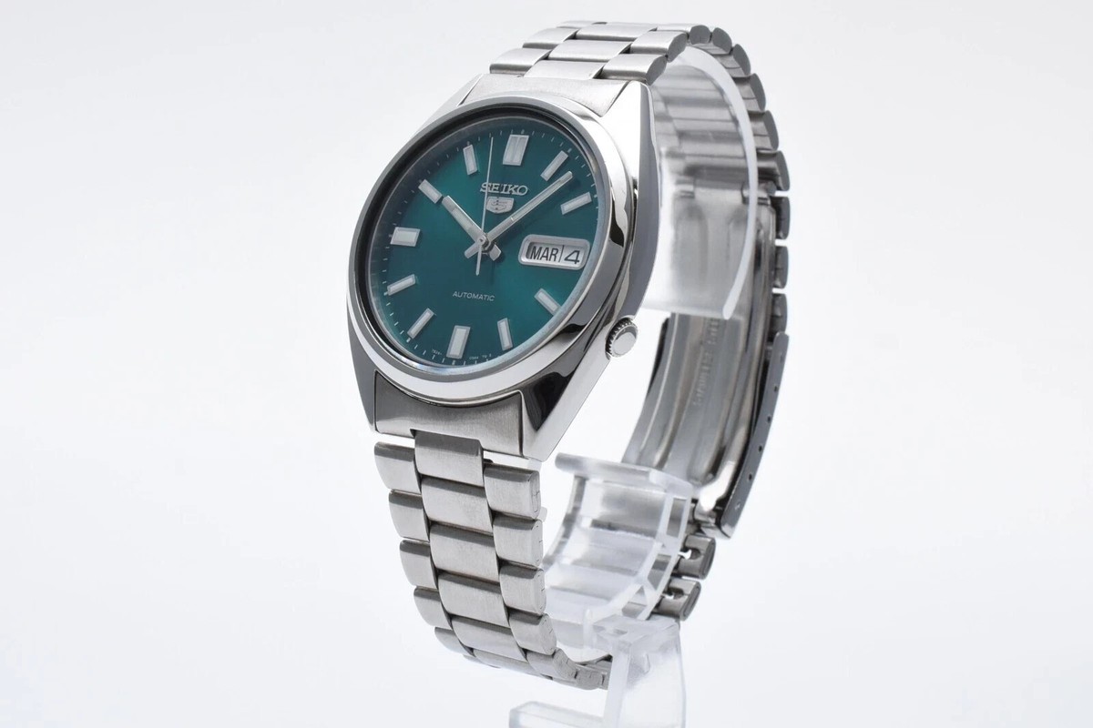Seiko 5 SNX447 Automatic 7s26-0480 JADE GREEN dial RARE | eBay