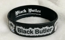 Square Enix Black Butler Kuroshitsuji Rubber Bracelet, One Size Fits Most