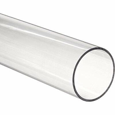 Clear Nominal 72 Length x 1 ID 1-1/2 OD 1/4 Wall Acrylic Extruded Tube Round Clear Nominal 72 Length x 1 ID 1-1/2 OD 1/4 Wall Acrylic Extruded Tube Round