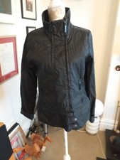Bench Jacket / Size L / Womens / Black / Multiple Zips / Cotton
