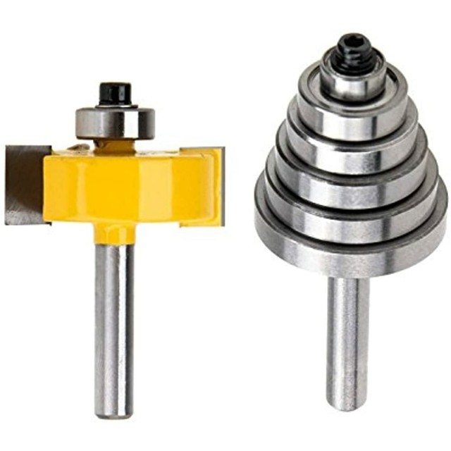 1/4-Inch Shank Rabbet Router Bit With 6 Bearings Set 1/8", FREE SHIP | eBay
