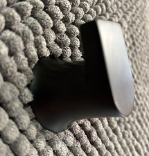 PAIR NIB: MOEN Genta Single Hook Robe Hook in Matte Black BH3603BL Bath, Bed