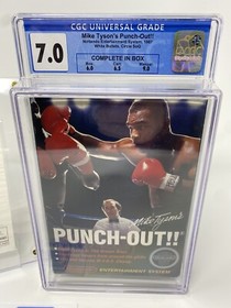 Mike Tyson's Punch-Out (NES 1987) 💎 1st Print White Bullets CiB 💎 CGC 7.0