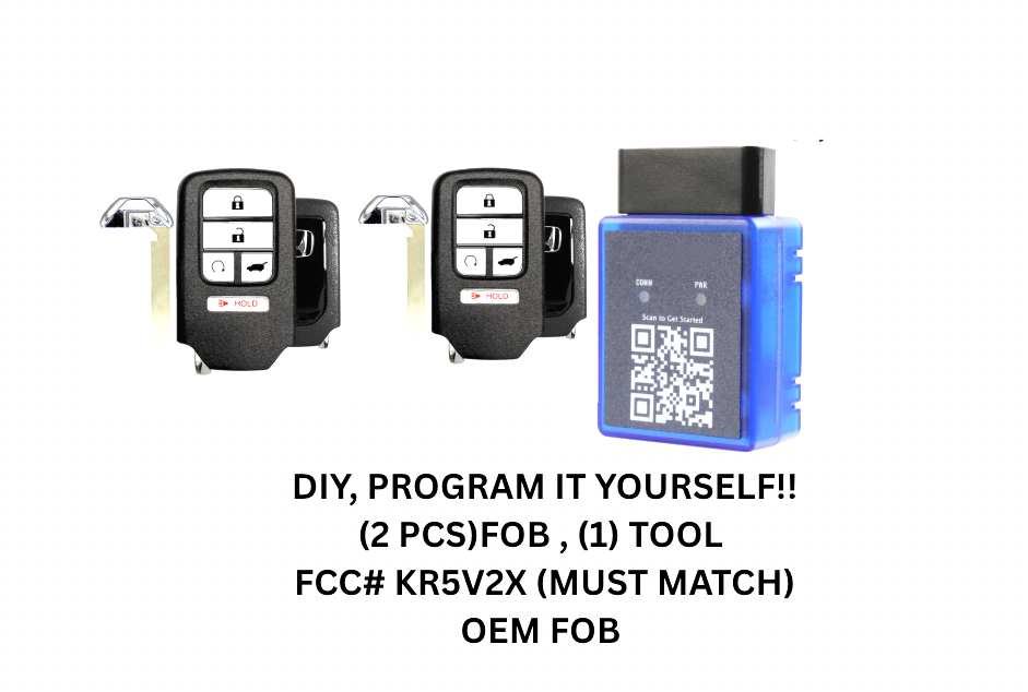 DIY PAIR OF NEW MINT OEM 2017-2020 HONDA CR-V REMOTE SMART KEY FOB  NO MEMORY