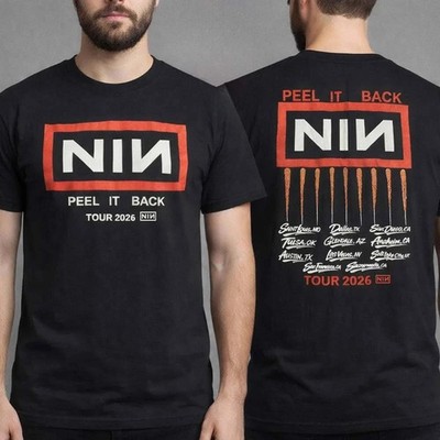 Nine Inch Nails Peel It Back Tour 2026 Merch 2 side shirt VK10058