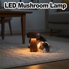 Rechargeable Mushroom LED Table Lamp Night Light Portable Dimmable Touch Bedside
