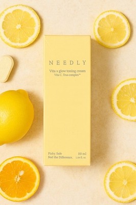 NEEDLY VitaC Trus Complex Glow Toning Cream Korean Skincare Face Bright Skin New
