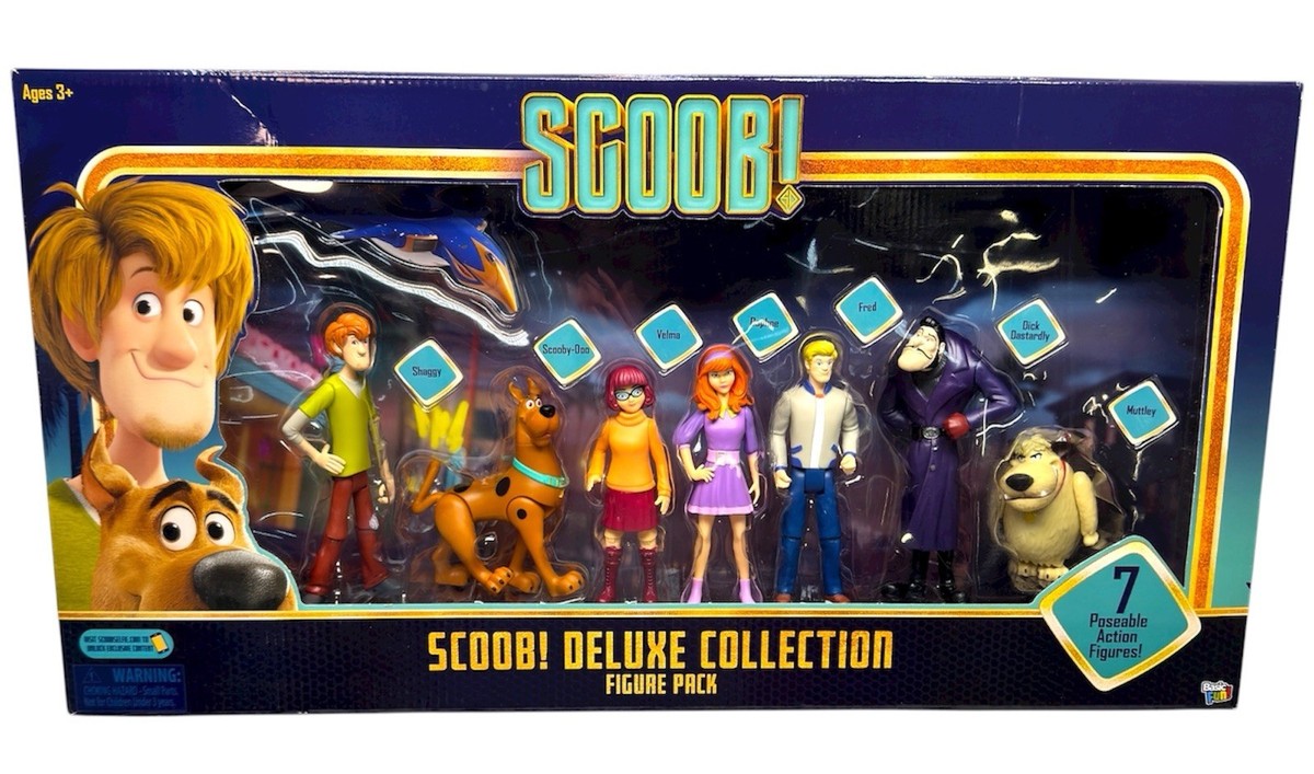 Scoob Deluxe Collection Action Figures 7 Pack Basic Fun 2020 New
