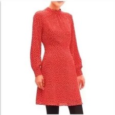 NWT Banana Republic Poppy red with print a line dress