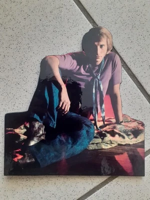 JOHNNY HALLYDAY PLV EN CARTON PLASTIFIE 19 CM DE HAUT - Photo 1/2