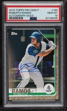 2019 Topps Pro Debut Gold Auto 48/50 Roberto Ramos #189 PSA 10 GEM MT Auto ws9