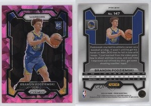 2023-24 Panini Prizm Pink Ice Prizm Brandin Podziemski #147 Rookie RC
