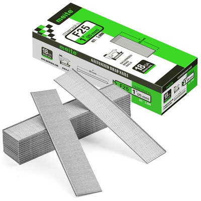 #ad meite 1 Inch Length 18 Gauge Brad Nails Galvanized for Pneumatic Electric Nailer $15.99