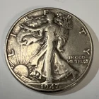 1947-D Liberty Walking Silver Half Dollar.