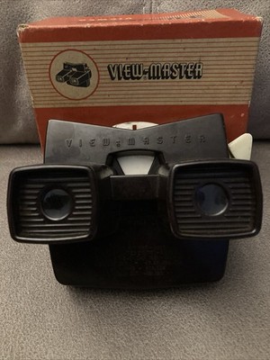 Vintage Sawyer Brown Bakelite VIEW-MASTER 3D Model E - 2 Scheiben & OVP