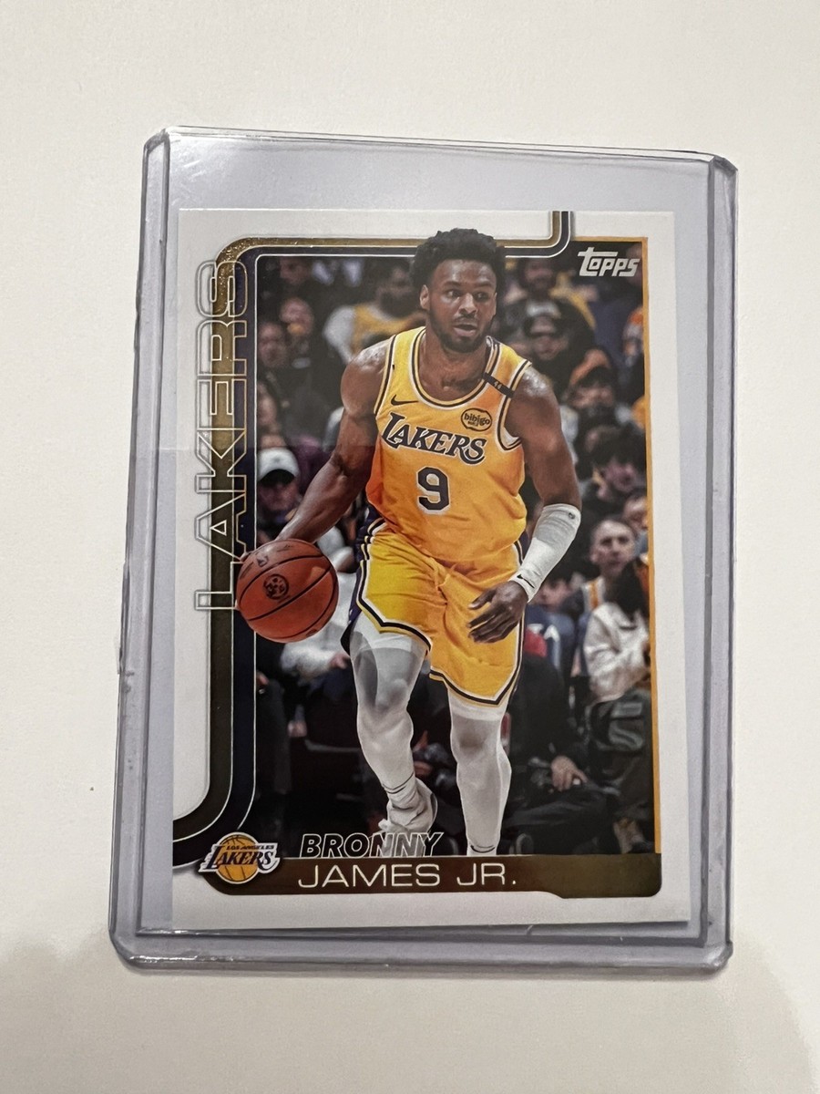Rookie Card 2025-26 Topps Bronny James Jr. #152 Los Angeles Lakers