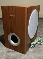 Philips Micro Subwoofer MCD139 Home Audio / Wood-Finish Cabinet Silver