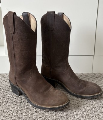 Girls Authentic Leather Cowboy Boots Size 6 From FM Light In Steamboat Springs