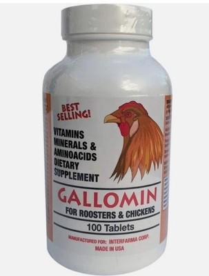 INTERFARMA GALLOMIN para GALLOS 100 TABS - Bundle of 6