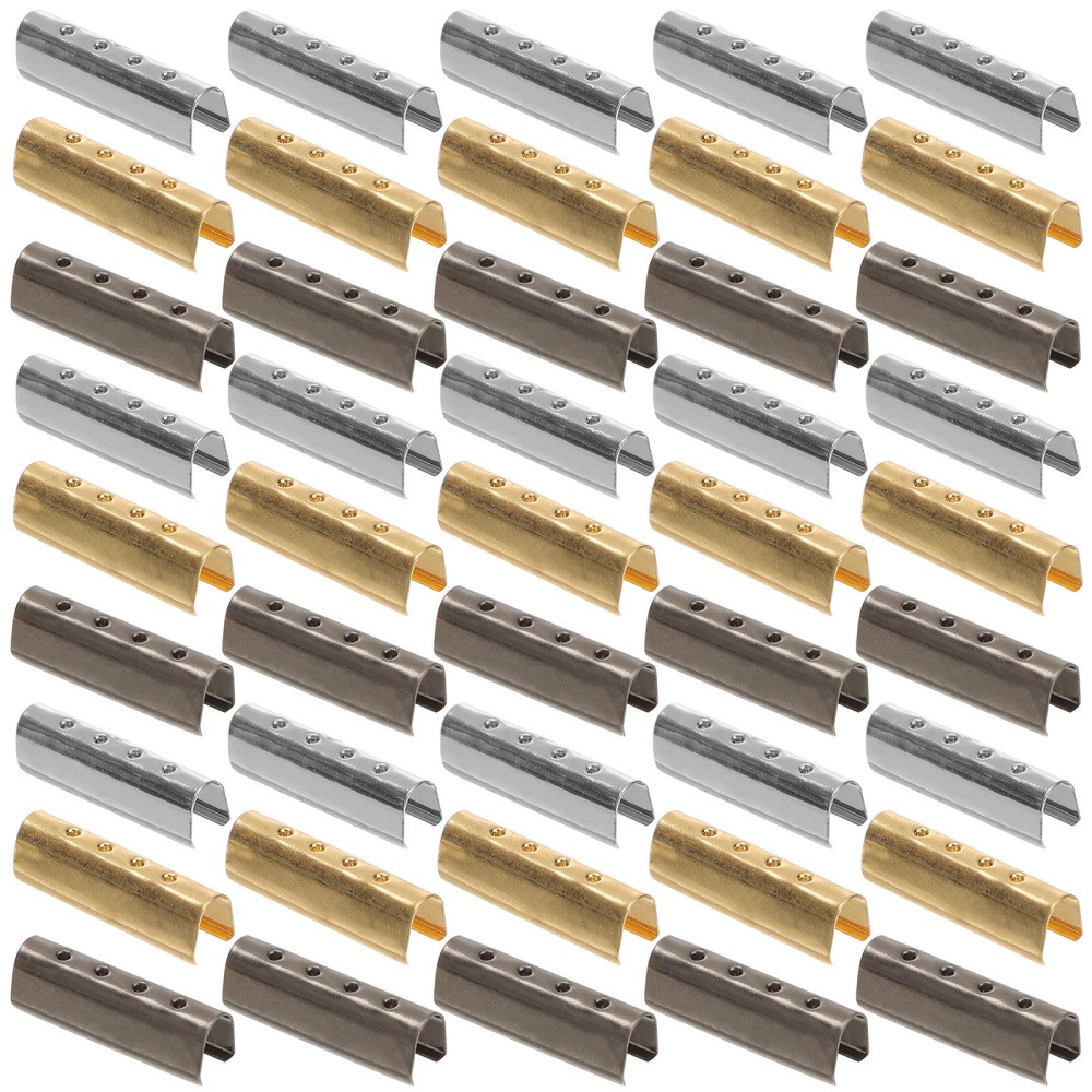 APL 150 Pezzi Fibbia Corda Metallo Cordino Clip Tappi Estremità Scarpe Lacci Punte Riparazione