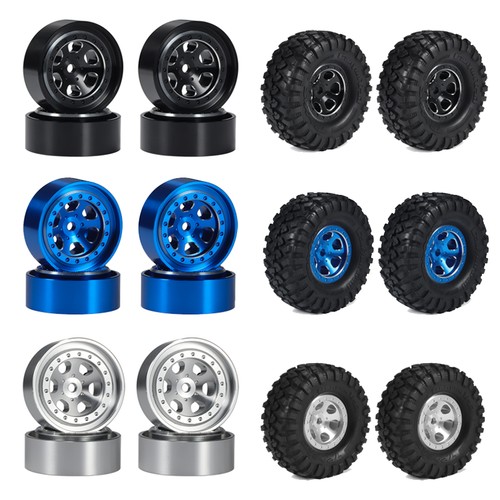 Aluminum Alloy Beadlock CNC Wheel Rims Tire Hub for 1/18 TRX4M RC Upgraded Parts - Imagen 2 de 30