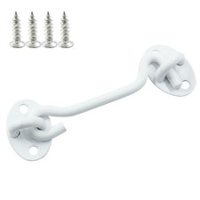 Waziaqoc 4 Inch Hook and Eye Latch, Stainless Steel Heavy Duty Barn Door Lock...