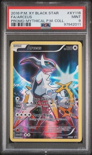 Pokemon Arceus Black Star Promo XY116 Mythical Pokemon Coll. PSA 9 Mint