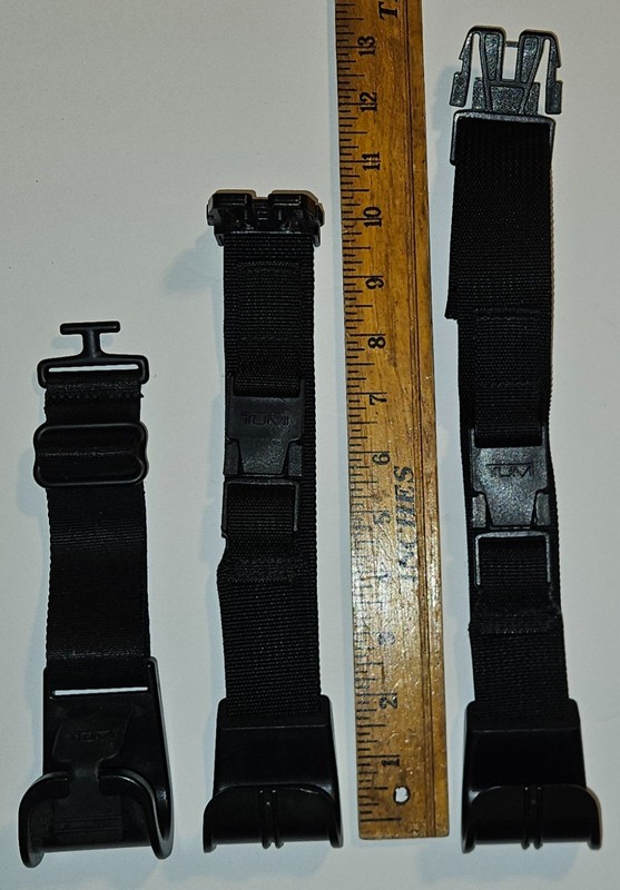 Tumi Add-A-Bag Strap (Black) assorted Buckles