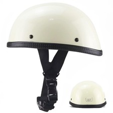 DOT Approved Retro Open Face Half Helmet for Adult Men Women - Matte Finish Smal