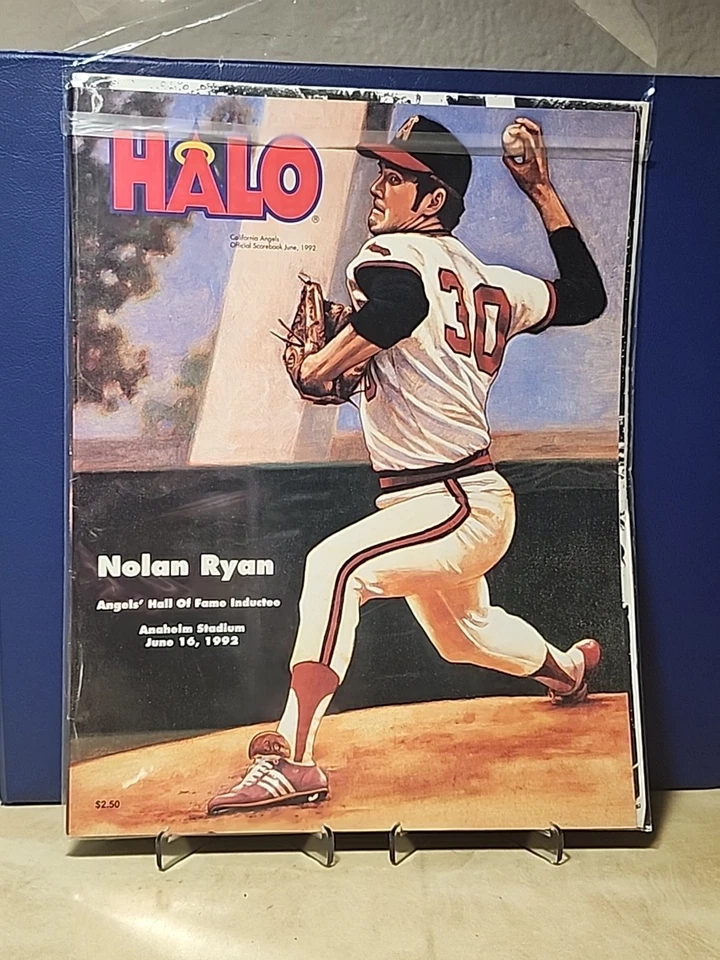 NOLAN RYAN - Halo California Angels Magazine, Program 1992 - Image 4 of 4