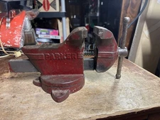 Vintage Parker 63 1/2 Bench Vise with Swivel Base 3.5" Jaws Made In The USA Tool
