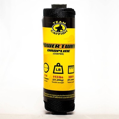 Team Catfish Power Twine   Coated Nylon Bank Line for Fishing, Bushcraft,