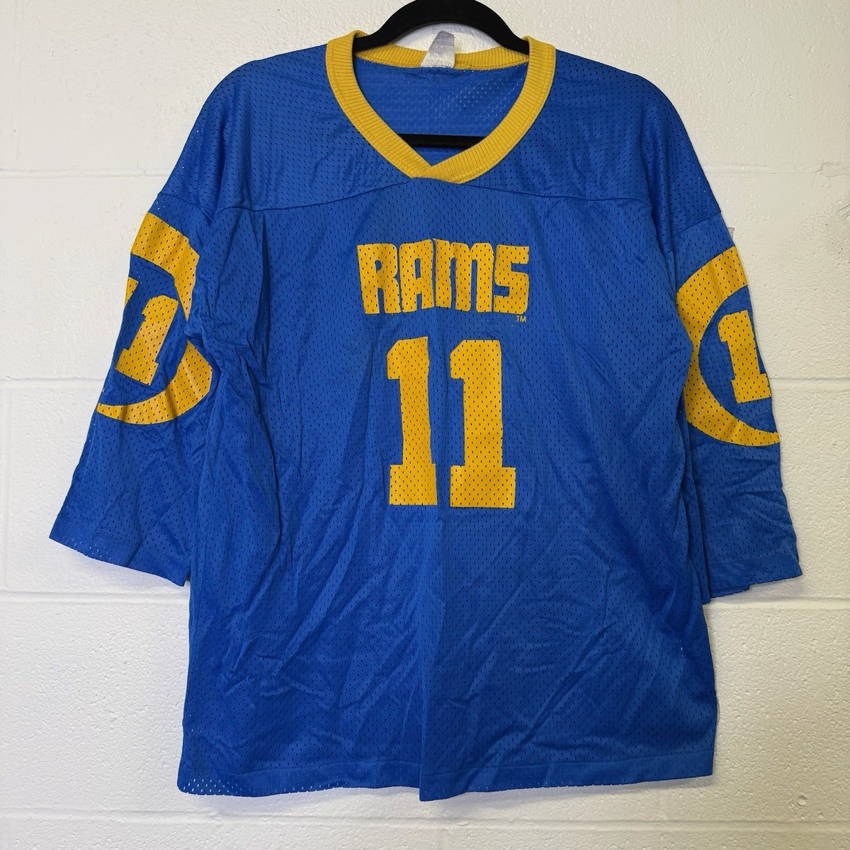 Vintage 80's NFL Los Angeles Rams Jim Everett Football Jersey Sz L