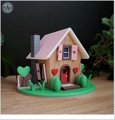 Fairy House Love Shack DIY Miniature Diorama Kit   Unassembled 3D Craft Cottage