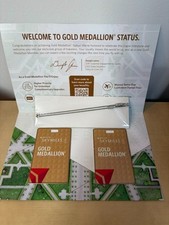 2x NEW 2026 Metal Delta Gold Medallion Luggage Bag Tags with metal ties