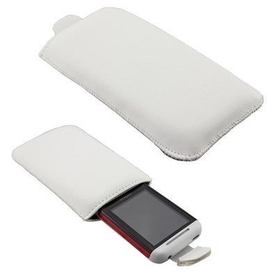 caseroxx Slide-Etui für Nokia 5310 2020 XpressMusic in weiß aus Kunstleder