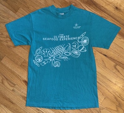 Vintage 80 s Puget Sound Plankton The Ultimate Seafood Experience T Shirt Sz. M