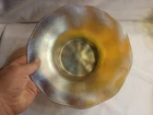 BEAUTIFUL LC TIFFANY LARGE 10" GOLD FAVRILE BOWL C 1910