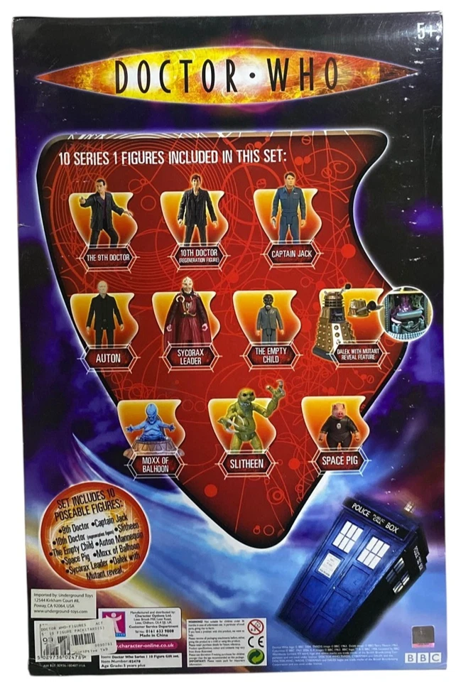 Doctor Who Serie 1 10 Figura de Acción Set de Regalo NUEVO con Mutant Reveal Dalek ~ 9th Dr + 8 Foto 3 de 4