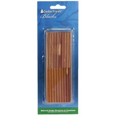 Cedar Fresh Cedar Wood 2 In. W. x 0.275 In. H. x 0.5 In. D. Cedar Blocks