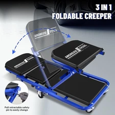 36" Folding Automotive Creeper for Garage Mechanic Rolling Under Car
