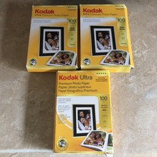Kodak 2 Boxes Premium Photo Paper High Gloss 4X6" 1 Box Premium All Opened