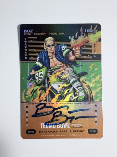 Bo Jackson Battle Arena BOBA Tecmo Bowl BOZ Inspired Ink Auto /50 🔥SP RARE!
