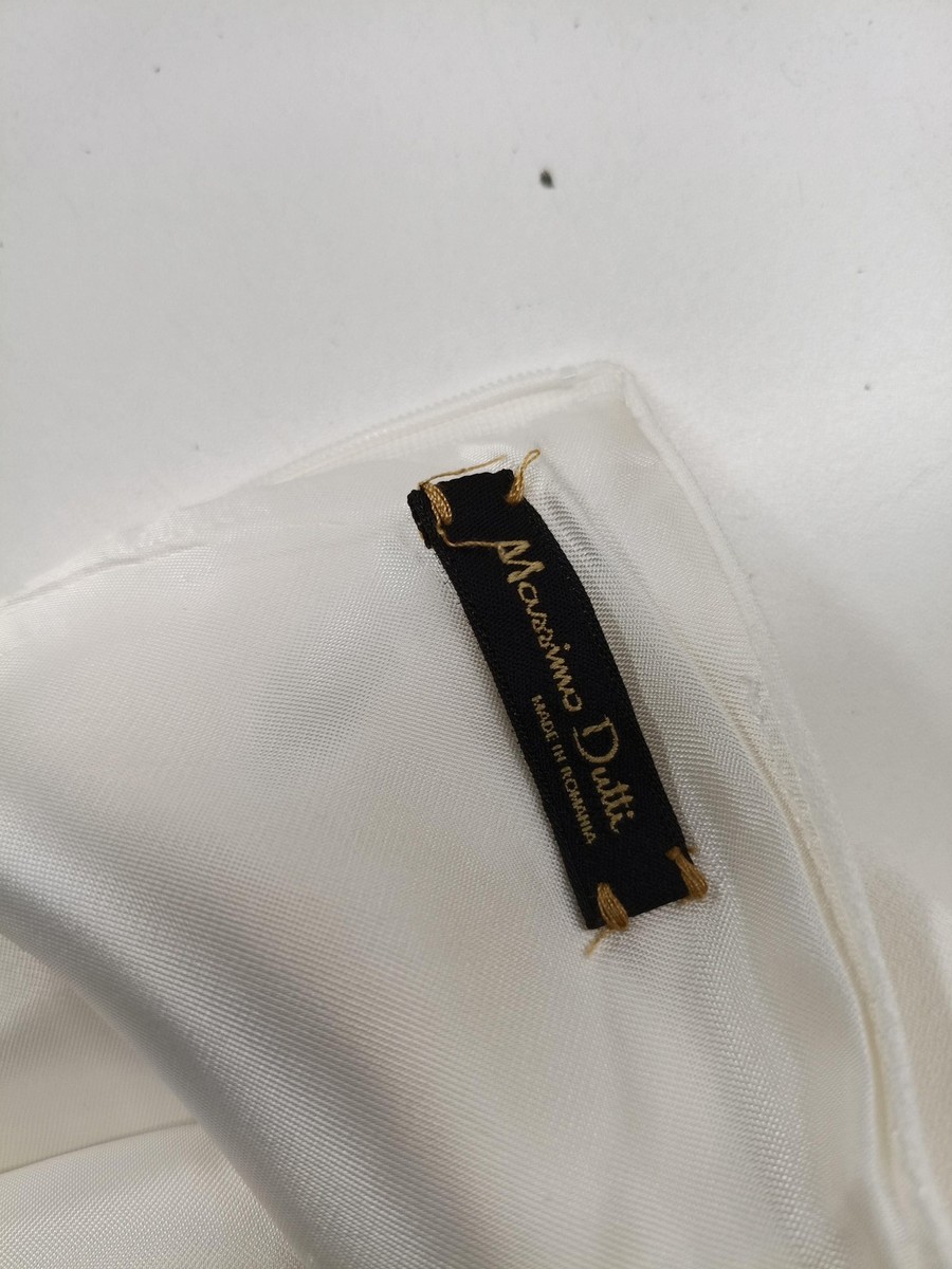 Massimo Dutti T-Shirt Mini Dress UK10 in Cream View 6
