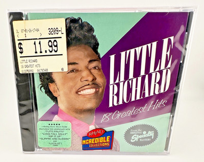 Little Richard : 18 Greatest Hits [ NEW CD + 2 Hype Stickers! 1990 ] * SEALED *