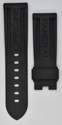 #ad Panerai Black Rubber Watch Strap 24mm x 22mm For Deployment Buckle 75 x 115 $224.99