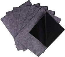 Large Graphite Transfer Paper - 20 x 47 Inch, 6 Sheets  Black Carbon Paper for